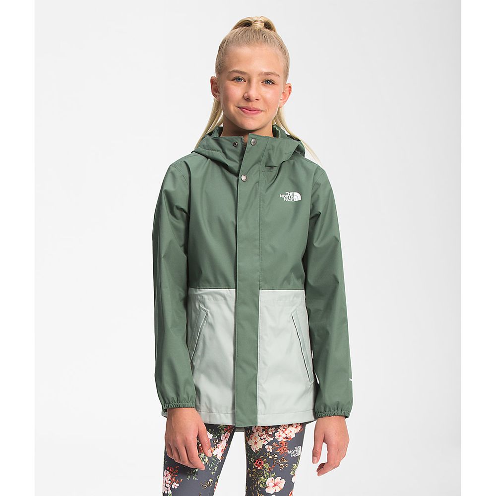 The North Face Parka Girls Australia - The North Face Dryvent™ Mountain Snapper Green Mountain (KFZ-